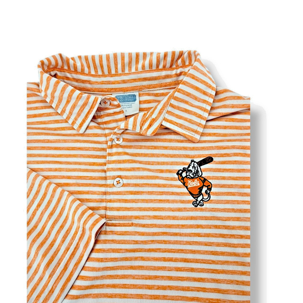 Volunteer Traditions Basketball Smokey Premier Stripe Polos Polo Size Xl